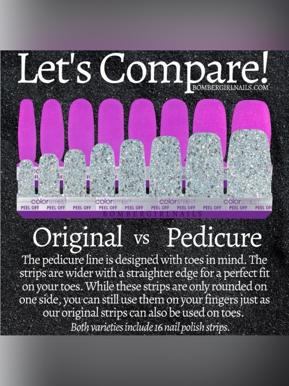 *Retired* Color Street: Call Your Blush (Pedicure) | Pink Pastel Glitter Gold - Picture 14 of 14